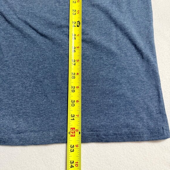 Marvel Men's Captain America Shield Christmas Lights Blue T-Shir Size L Tall NWT - Picture 7 of 7